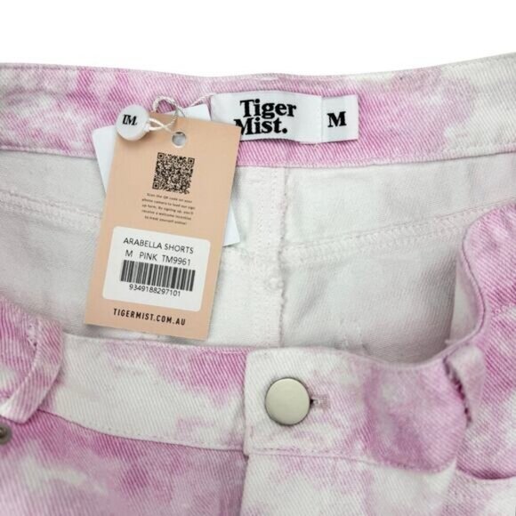 Tiger Mist Arabella Tie Dye Denim Short Medium - Picture 5 of 7